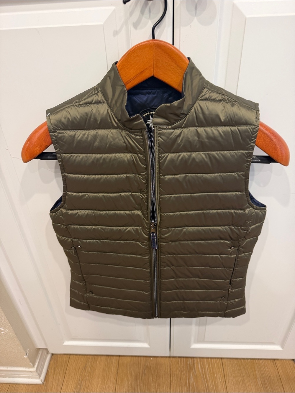 Alp N Rock Olive Green Quilted Puffer Vest